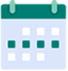Pictogramme d'un calendrier.